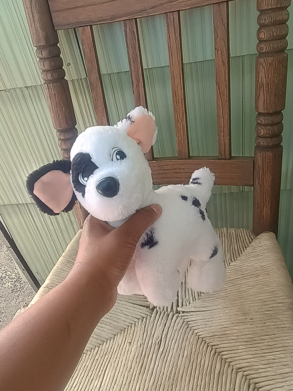 Vintage Mattel 1991 Disney Dalmatian Puppy Dog Stuffed Toy plush white black 8in - Picture 9 of 13
